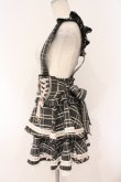 画像3: LIZ LISA / はしごリボンチェックティアードスカパン  クロ O-26-03-10-055-LO-SK-IG-OS (3)