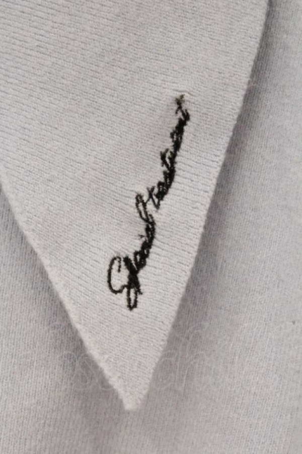 画像2: EATME / ロゴ刺繍ニットカーディガン  サックス O-26-03-10-056-LO-TO-IG-OS (2)