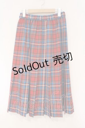 画像: MILK / TEAM CHECKロングスカート  レッドチェック O-26-03-10-057-ML-SK-IG-OS