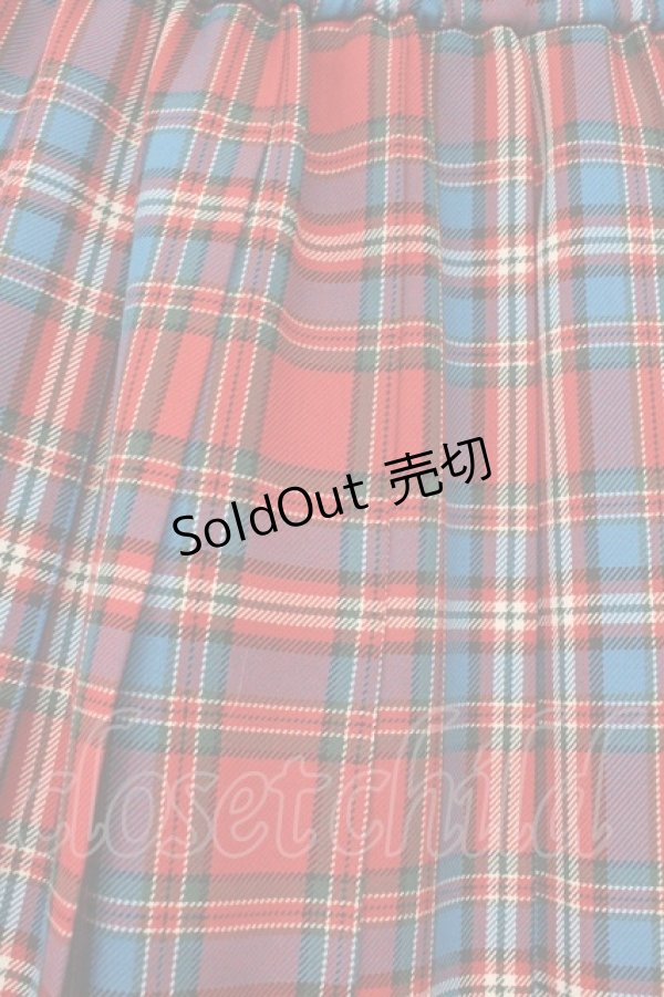 画像2: MILK / TEAM CHECKロングスカート  レッドチェック O-26-03-10-057-ML-SK-IG-OS (2)