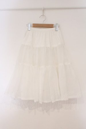 画像: Innocent World / オーガンジーパニエ ロング シロ O-26-03-10-059-IW-SK-IG-OS