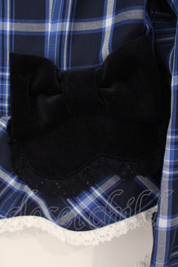 画像3: BABY,THE STARS SHINE BRIGHT / Mary Stuartタータンチェックジャケット  ブルー O-26-03-10-060-BA-JA-IG-OS (3)