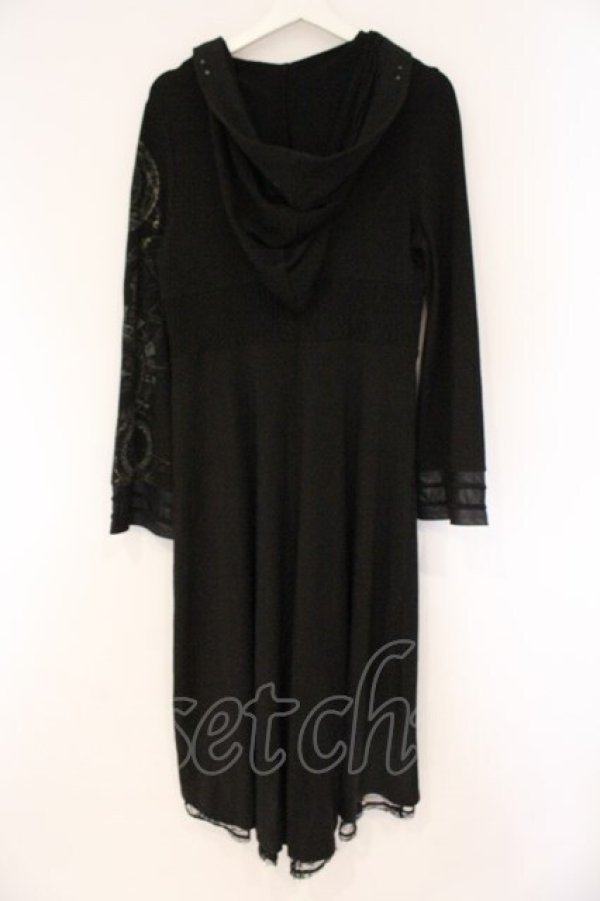 画像4: Ozz Croce / 魔女フードロングパーカー  ブラック O-26-03-10-061-OO-OP-IG-OS (4)