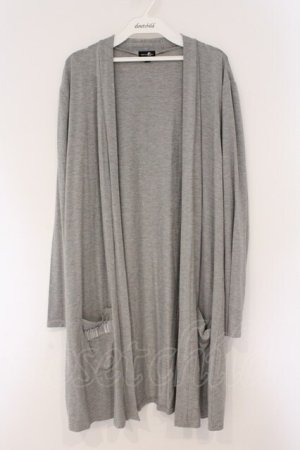 画像: NieR Clothing / 刺繍ロングカーディガン  グレー O-26-03-10-067-PU-CO-IG-OS