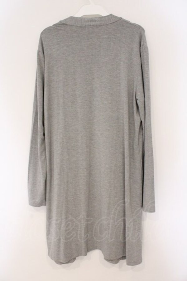 画像3: NieR Clothing / 刺繍ロングカーディガン  グレー O-26-03-10-067-PU-CO-IG-OS (3)