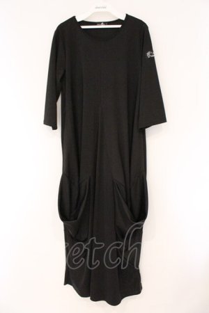 画像: NieR Clothing / 超ルーズシルエットマキシ丈ワンピース  ブラック O-26-03-10-069-PU-OP-IG-OS