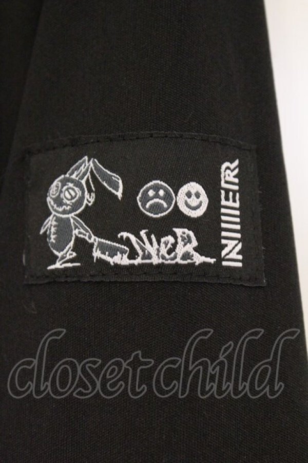 画像2: NieR Clothing / 超ルーズシルエットマキシ丈ワンピース  ブラック O-26-03-10-069-PU-OP-IG-OS (2)