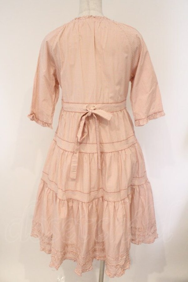 画像5: PINK HOUSE / ギンガムチェックワンピース  ピンク O-26-03-10-006-LO-OP-IG-OS (5)