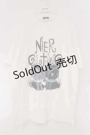 画像: NieR Clothing / プリントTシャツ XL ホワイト×ONE君＆シエル O-26-03-10-076-PU-TS-OW-OS