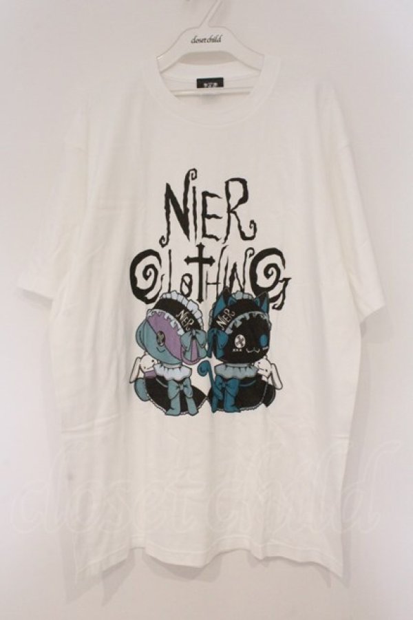 画像1: NieR Clothing / プリントTシャツ XL ホワイト×ONE君＆シエル O-26-03-10-076-PU-TS-OW-OS (1)