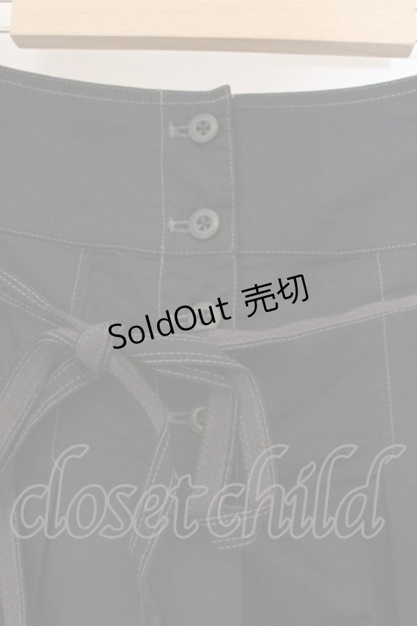 画像2: PINK HOUSE / ピコフリルデニムライクスカート  クロ O-26-03-10-007-LO-SK-IG-OS (2)