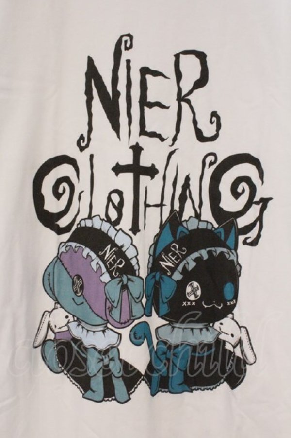 画像2: NieR Clothing / プリントTシャツ XL ホワイト×ONE君＆シエル O-26-03-10-076-PU-TS-OW-OS (2)