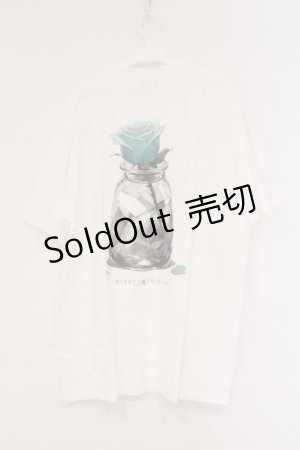 画像: NieR Clothing / プリントTシャツ XL ホワイト×バックローズ O-26-03-10-077-PU-TS-OW-OS