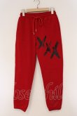 画像1: NieR Clothing / プリントスウエットパンツ  レッド ××× O-26-03-10-079-PU-PA-IG-OS (1)