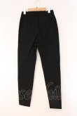 画像3: NieR Clothing / 刺繍DESIGN FAKE ZIPPER STYLISH PANTS【CRY RABBIT】　パンツ  ブラック O-26-03-10-082-PU-PA-IG-OS (3)