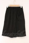 画像3: NieR Clothing / サイドボタンハーフパンツ  ブラック×ホワイト O-26-03-10-085-PU-PA-IG-OS (3)