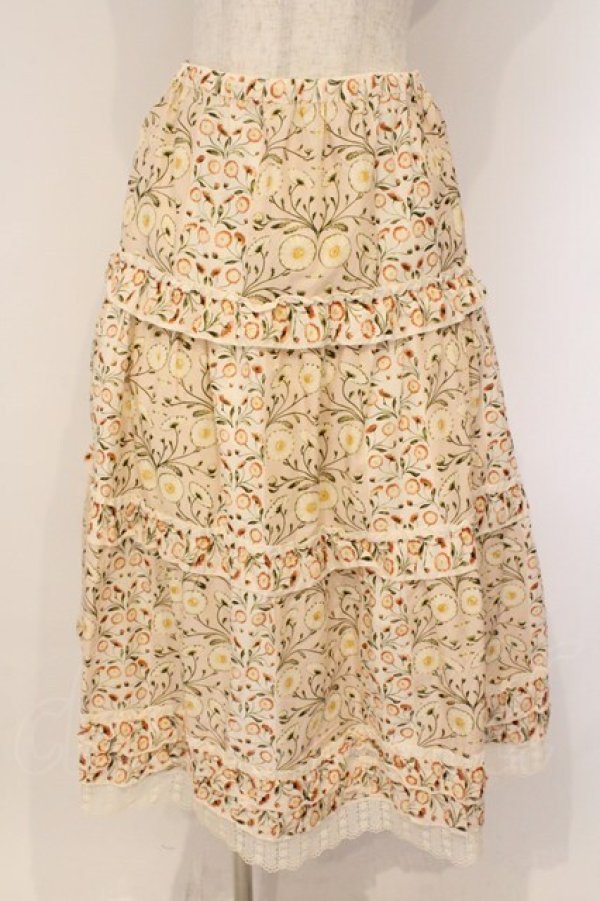 画像1: PINK HOUSE / マーガレット柄スカート  ピンク O-26-03-10-008-LO-SK-IG-OS (1)