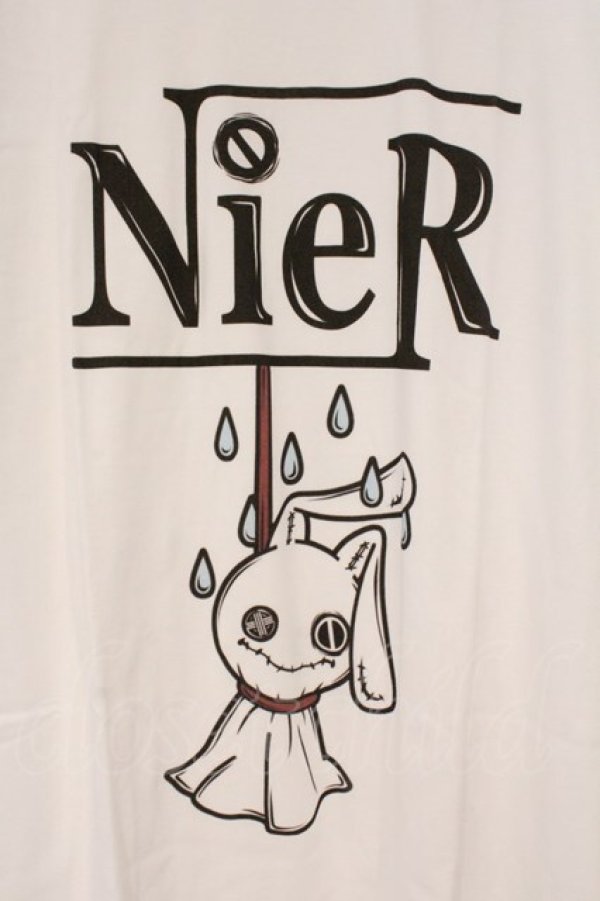 画像2: NieR Clothing / プリントTシャツ XL ホワイト NieRちゃん O-26-03-10-086-PU-TS-IG-OS (2)