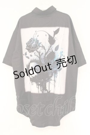 画像: NieR Clothing / バックプリントTシャツ  ブラック　バックプリント O-26-03-10-088-PU-TO-IG-OS