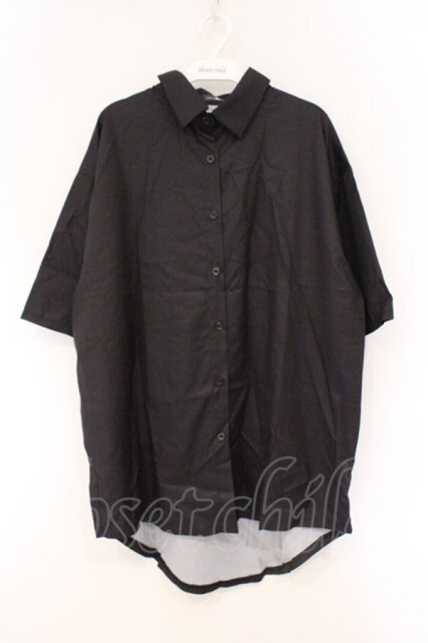 画像3: NieR Clothing / バックプリントTシャツ  ブラック　バックプリント O-26-03-10-088-PU-TO-IG-OS (3)