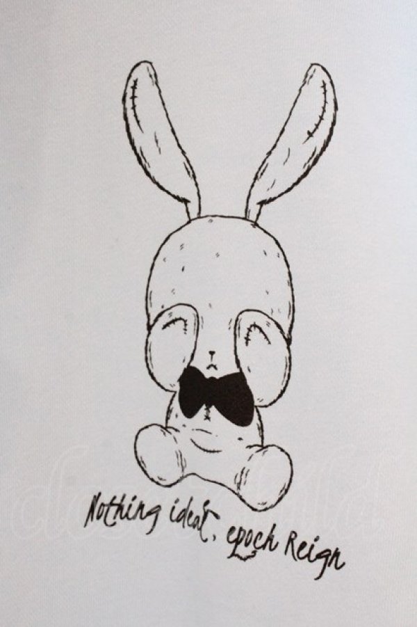 画像2: NieR Clothing / プリントパーカー  サックス CRY RABBIT O-26-03-10-091-PU-TO-IG-OS (2)