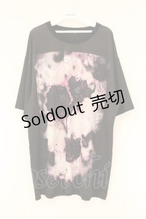 画像: NieR Clothing / 転写pt半袖シャツ  ブラック フラワー O-26-03-10-093-PU-BL-IG-OS