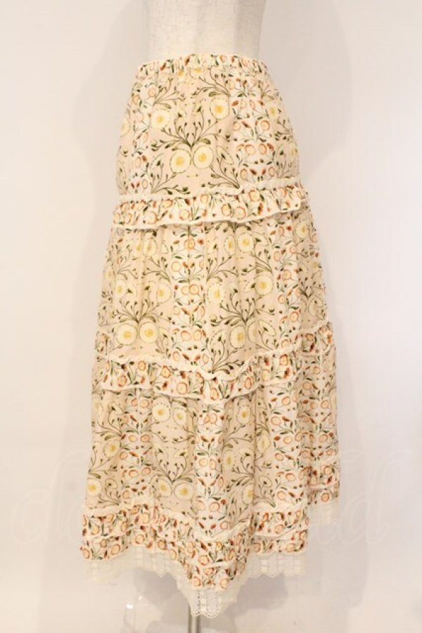 画像4: PINK HOUSE / マーガレット柄スカート  ピンク O-26-03-10-008-LO-SK-IG-OS (4)