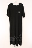 画像1: NieR Clothing / BACK ROSEマキシ丈ワンピース  ブラック×グリーン ローズ O-26-03-10-096-PU-OP-IG-OS (1)