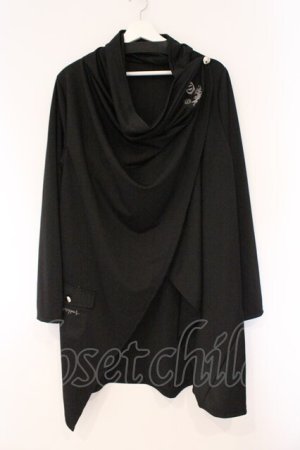 画像: NieR Clothing / DRAPE COAT JACKET ジャケット  ブラック O-26-03-10-097-PU-JA-IG-OS