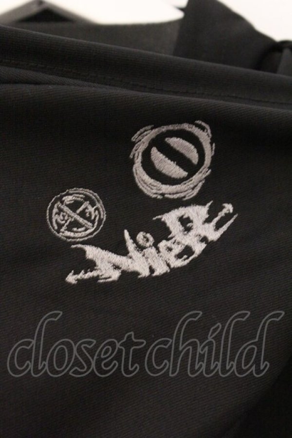 画像2: NieR Clothing / DRAPE COAT JACKET ジャケット  ブラック O-26-03-10-097-PU-JA-IG-OS (2)