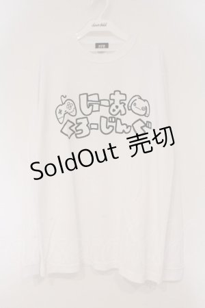 画像: NieR Clothing / 総柄転写カットソー XL ホワイト にーああくろーじんぐ O-26-03-10-104-PU-TO-IG-OS