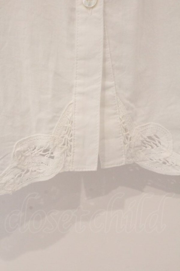 画像3: PINK HOUSE / レース配色ノースリーブブラウス  シロ O-26-03-10-010-LO-TO-IG-OS (3)