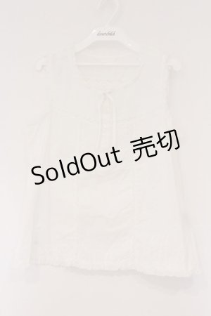 画像: PINK HOUSE / タックローズレースタンク  シロ O-26-03-10-012-LO-TO-IG-OS