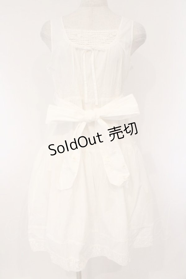 画像1: PINK HOUSE / ローンノースリーブワンピース  シロ O-26-03-10-015-LO-OP-IG-OS (1)