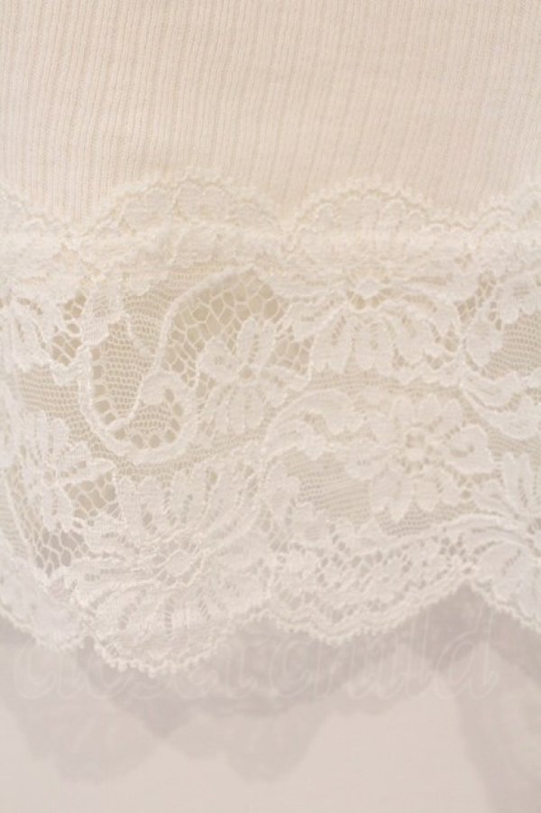 画像3: PINK HOUSE / タックヨークテレコキャミソール  シロ O-26-03-10-002-LO-TO-IG-OS (3)