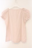 画像4: PINK HOUSE / カットワークレーススリーブTシャツ  ピンク O-26-03-10-016-LO-TO-IG-OS (4)