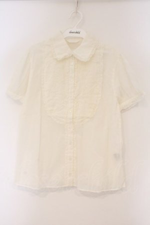 画像: PINK HOUSE / ガーゼタックブラウス  シロ O-26-03-10-018-LO-BL-IG-OS