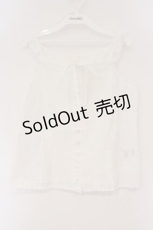 画像: PINK HOUSE / レース配色ローンキャミソール  シロ O-26-03-10-019-LO-TO-IG-OS