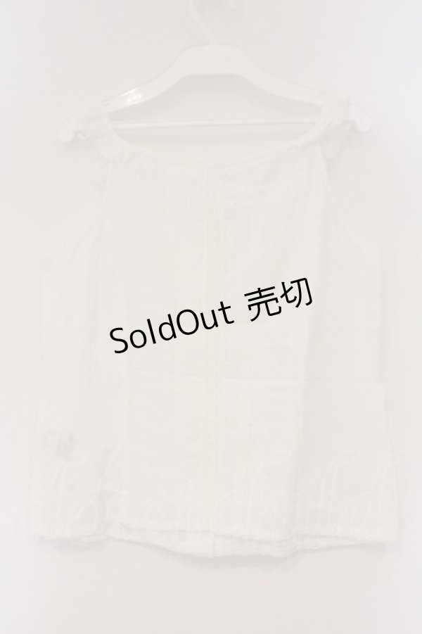 画像4: PINK HOUSE / レース配色ローンキャミソール  シロ O-26-03-10-019-LO-TO-IG-OS (4)