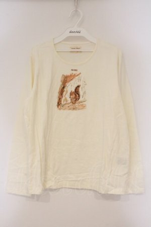 画像: PINK HOUSE / どうぶつプリントTシャツ L シロ O-26-03-10-020-LO-TO-IG-OS