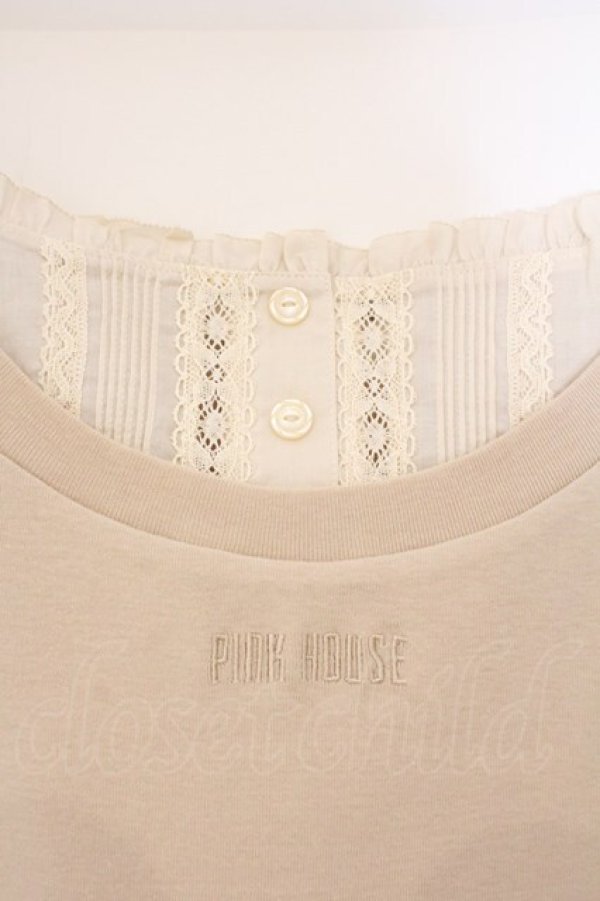 画像2: PINK HOUSE / タックヨークキャミソール  ベージュ O-26-03-10-023-LO-TO-IG-OS (2)