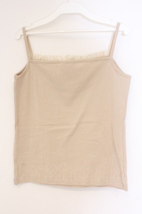 画像3: PINK HOUSE / タックヨークキャミソール  ベージュ O-26-03-10-023-LO-TO-IG-OS (3)