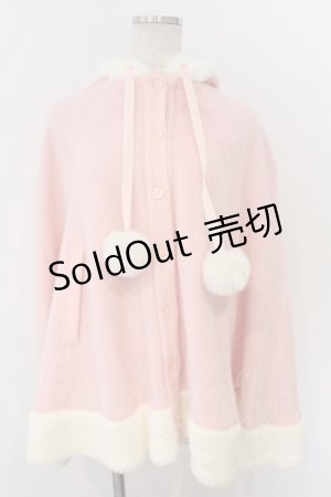 画像: BABY,THE STARS SHINE BRIGHT / BABYうさみみケープ  ピンク O-26-03-11-036-BA-CO-OW-OS