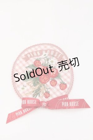 画像: PINK HOUSE / 苺ブーケ刺繍ワッペン  ピンク O-26-03-11-006-LO-ZA-IG-OS