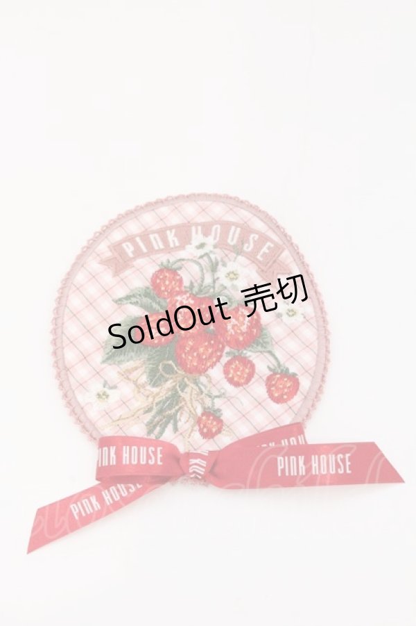 画像1: PINK HOUSE / 苺ブーケ刺繍ワッペン  ピンク O-26-03-11-006-LO-ZA-IG-OS (1)