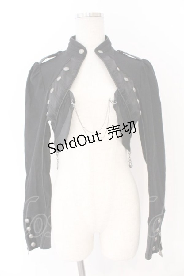 画像1: OZZ ANGELO / ナポレオンショートジャケット  ブラック O-26-03-11-041-OO-JA-OW-OS (1)