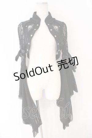 画像: OZZ ANGELO / Noble Harpyボレロ  ブラック O-26-03-11-048-OO-TO-OW-OS