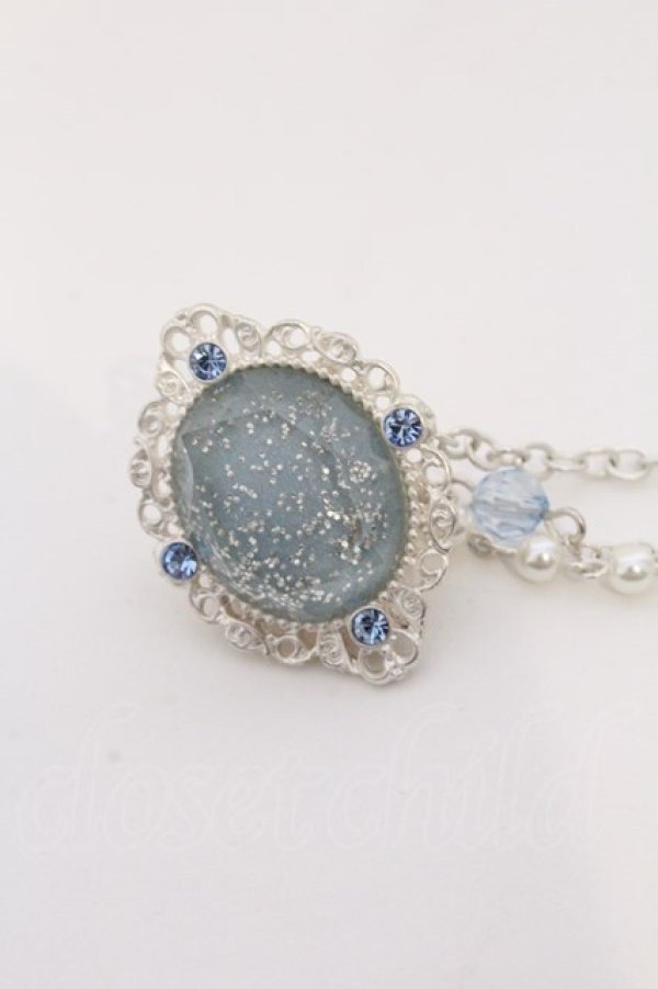 画像2: axes femme POETIQUE / ジュエリーストールクリップ  サックス×シルバー O-26-03-11-007-AX-AC-IG-OS (2)