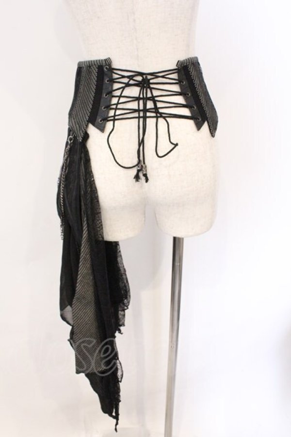 画像3: Ozz Croce / Garden of Fallen Angelコルセットスカート  ブラック O-26-03-11-050-OO-SK-OW-OS (3)