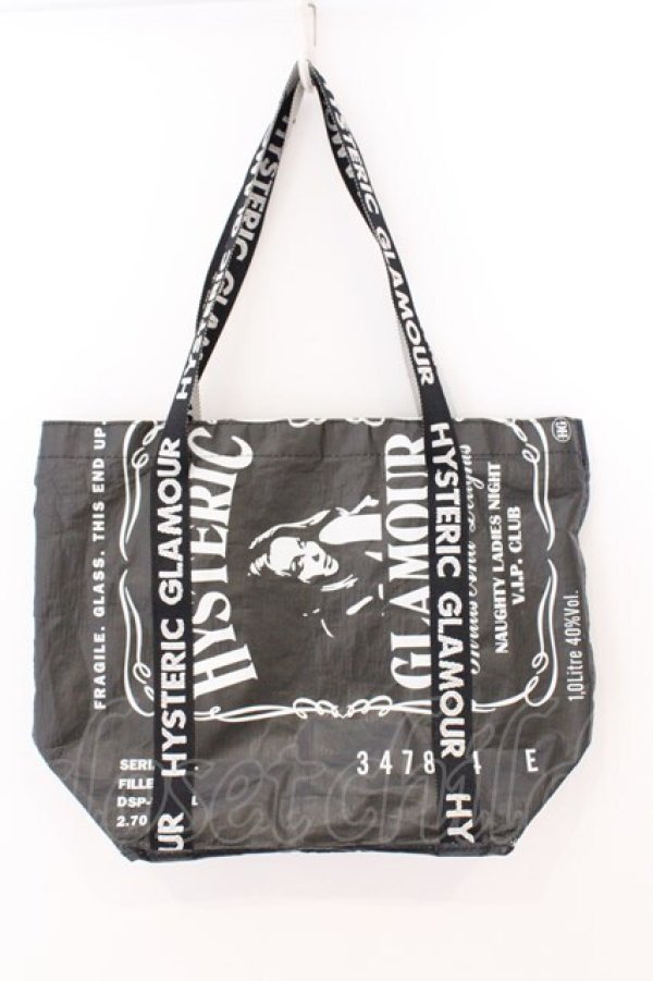 画像1: HYSTERIC GLAMOUR / WHISKYトートバッグ  ブラック O-26-03-11-051-PU-BG-YM-OS (1)